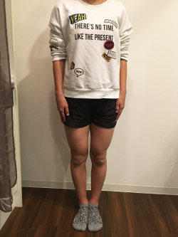 美脚調整後の写真